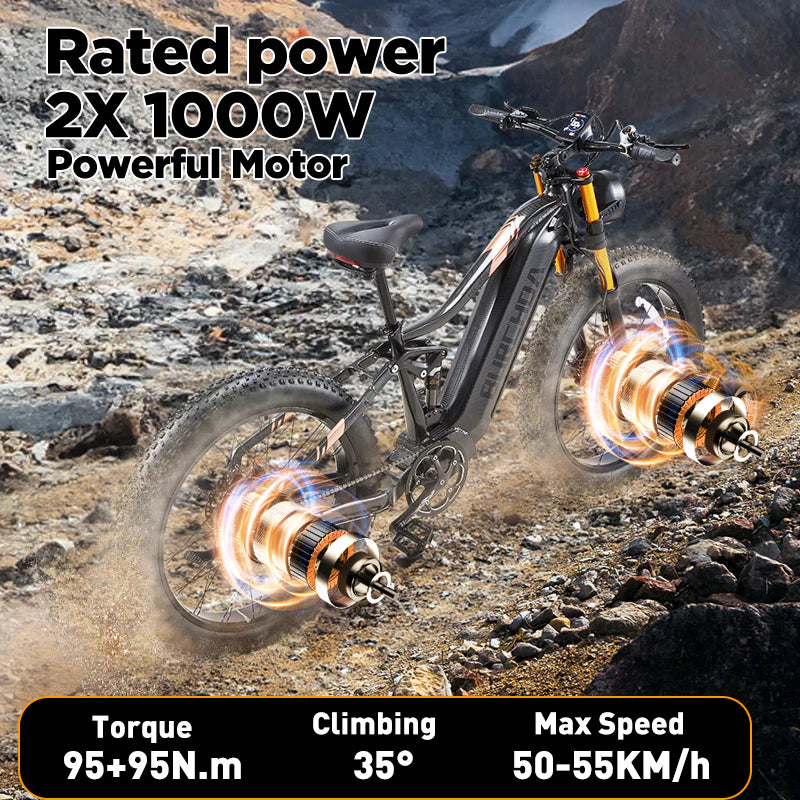 BURCHDA HC26 AWD Fat Tire Electric Bike