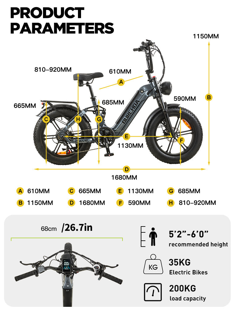 BURCHDA AZ20 Step-thru Electric Bike
